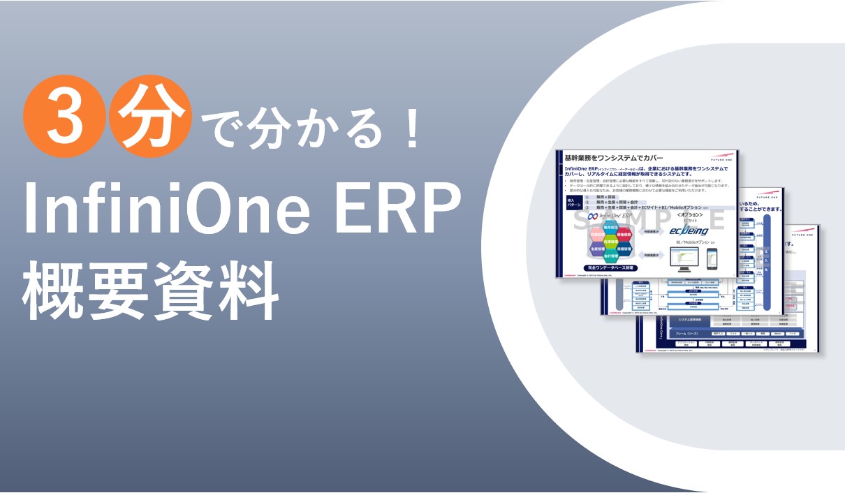 InfiniOne ERP 概要紹介資料ダウンロード