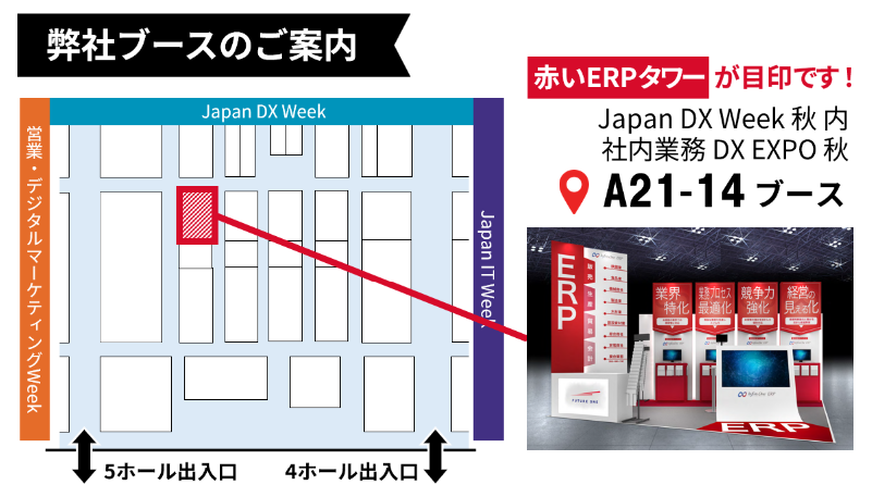 Japan DX Week 2025 秋｜FutureOne出展場所（A21-14）